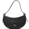 Lacoste logo-plaque leather shoulder bag
