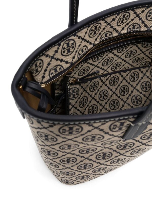 21490388_51565709_1000.jpg Tory Burch small T Monogram jacquard tote bag