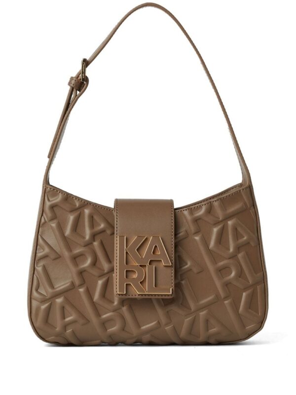 21539313_53449355_1000.jpg Karl Lagerfeld logo-embossed leather shoulder bag