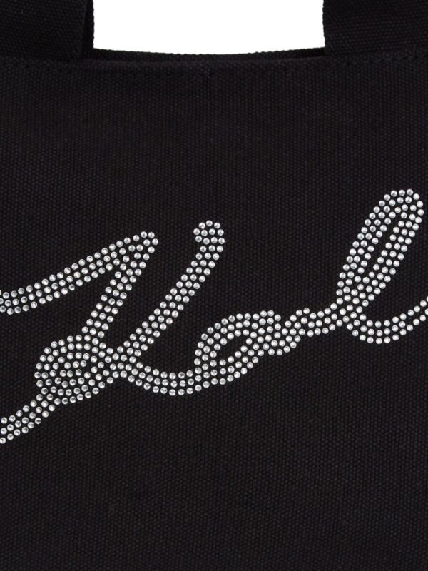 21539347_52476787_1000.jpg Karl Lagerfeld small Signature rhinestone-embellished tote bag