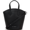 21539366_52497031_1000.jpg Karl Lagerfeld small Signature Tulip leather tote bag