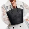 21539366_52497032_1000.jpg Karl Lagerfeld small Signature Tulip leather tote bag