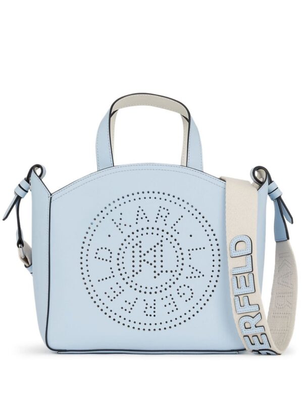 21539374_52474386_1000.jpg Karl Lagerfeld K/Circle perforated-logo tote bag
