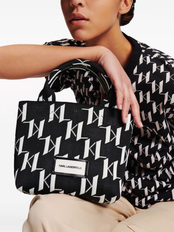 21539376_52496766_1000.jpg Karl Lagerfeld small K/Monogram knitted tote bag