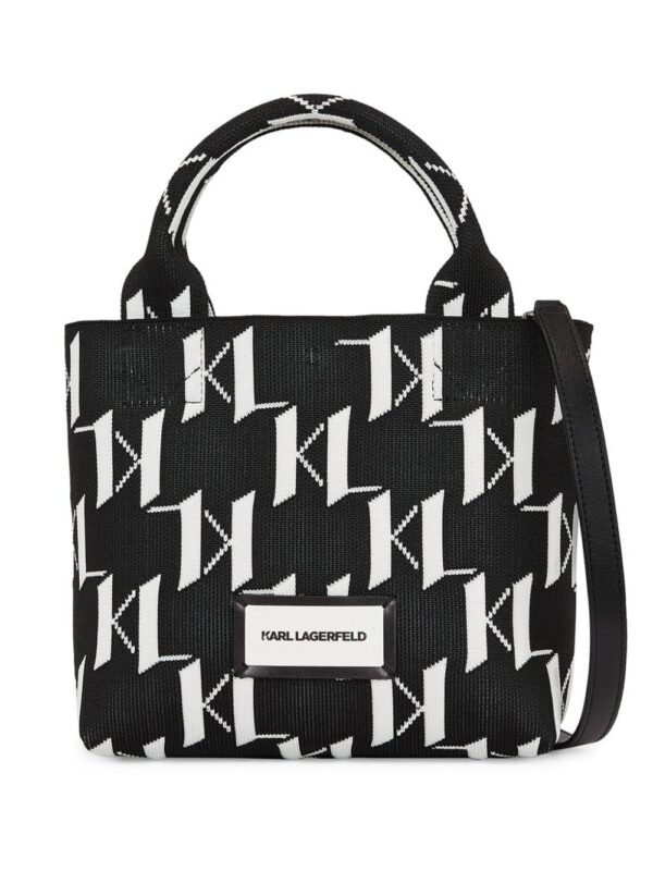 21539376_52496769_1000.jpg Karl Lagerfeld small K/Monogram knitted tote bag