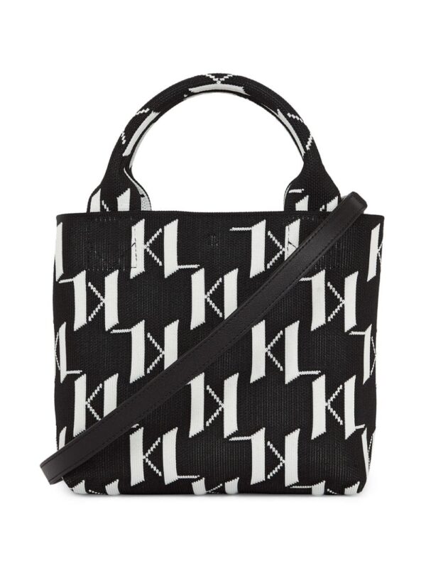 21539376_52496770_1000.jpg Karl Lagerfeld small K/Monogram knitted tote bag