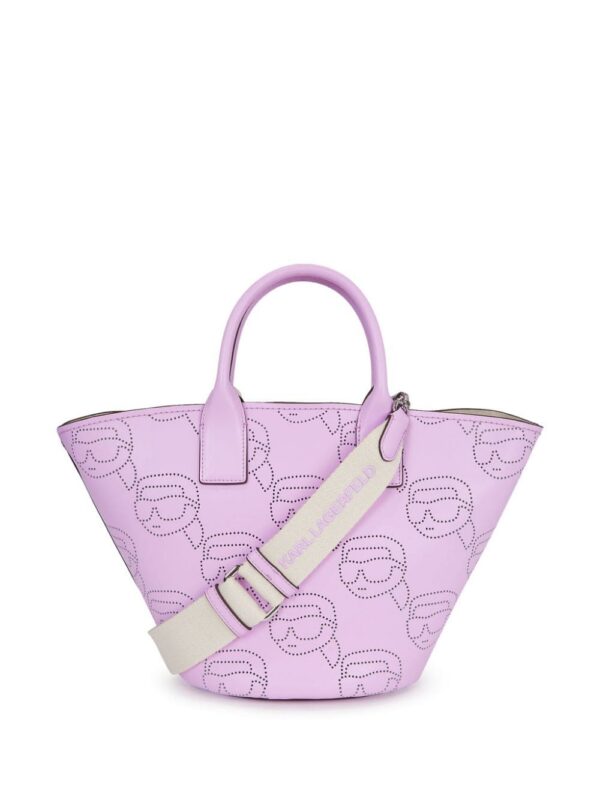 21539392_52496933_1000.jpg Karl Lagerfeld Ikonik perforated tote bag