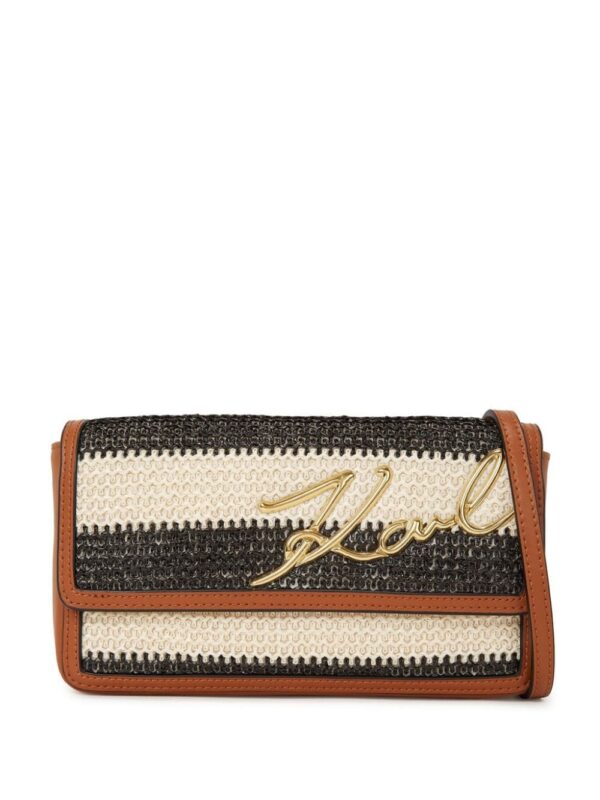 21539397_52495963_1000.jpg Karl Lagerfeld Signature raffia clutch bag
