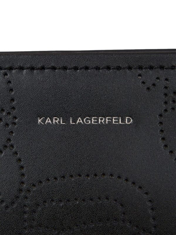 Karl Lagerfeld Ikonik perforated leather shoulder bag