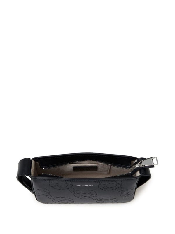 Karl Lagerfeld Ikonik perforated leather shoulder bag