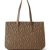 21540185_53449483_1000.jpg Karl Lagerfeld logo-embossed leather tote bag