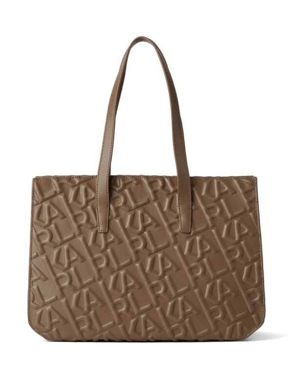 21540185_53449483_1000.jpg Karl Lagerfeld logo-embossed leather tote bag