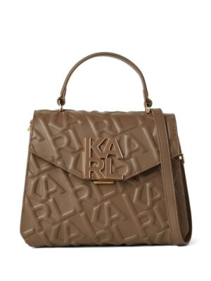 21540203_53449292_1000.jpg Karl Lagerfeld logo-embossed leather tote bag