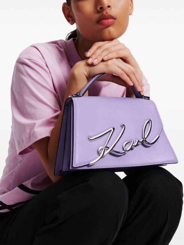 21540220_52497055_1000.jpg Karl Lagerfeld medium Signature leather crossbody bag