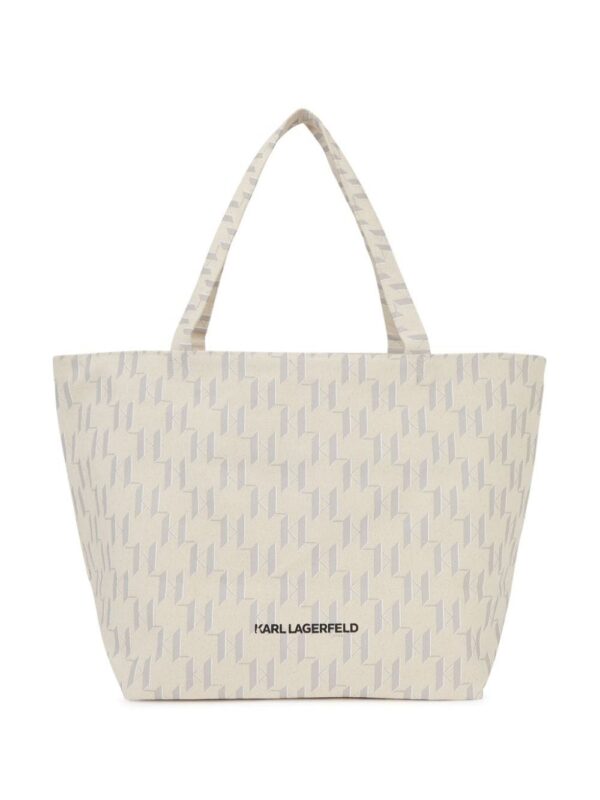 21540243_52477229_1000.jpg Karl Lagerfeld Ikonik monogram-print tote bag