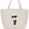 21540243_52477233_1000.jpg Karl Lagerfeld Ikonik monogram-print tote bag