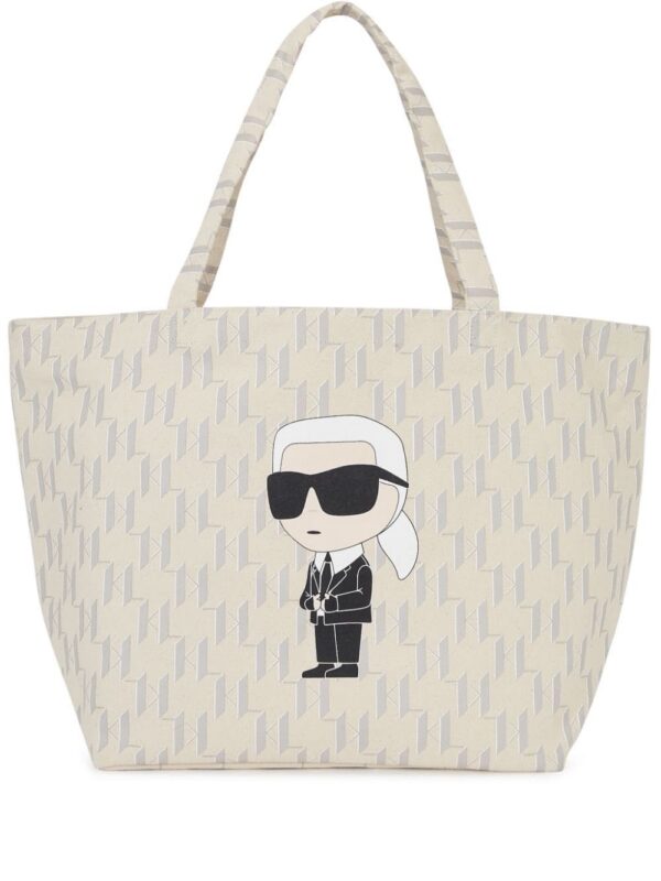 21540243_52477233_1000.jpg Karl Lagerfeld Ikonik monogram-print tote bag