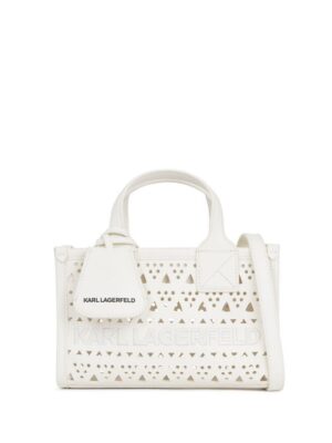 Karl Lagerfeld small K/Skuare perforated tote bag