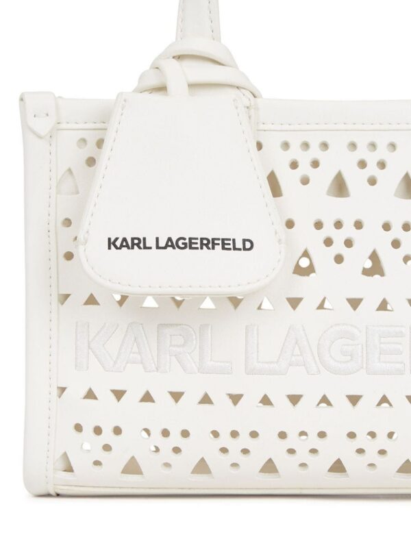 21541408_52481413_1000.jpg Karl Lagerfeld small K/Skuare perforated tote bag