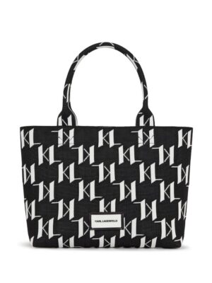 21541438_52482797_1000.jpg Karl Lagerfeld medium K/Monogram knitted tote bag