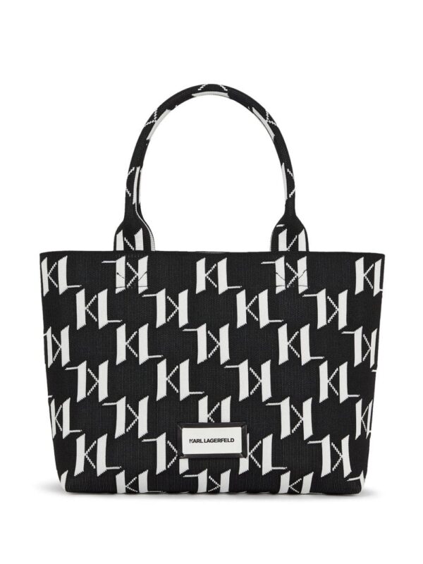 21541438_52482797_1000.jpg Karl Lagerfeld medium K/Monogram knitted tote bag