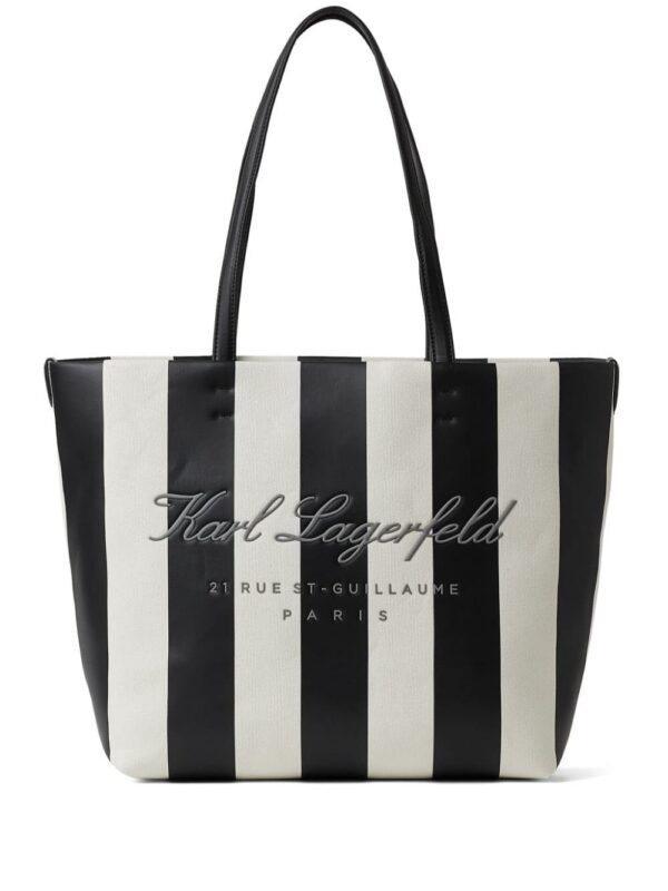 21541465_52559076_1000.jpg Karl Lagerfeld Hotel Karl striped canvas beach bag