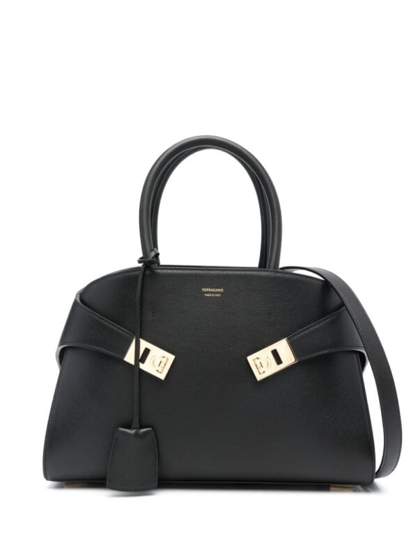21573464_51615459_1000.jpg Ferragamo medium Hug Gancini-buckle tote bag