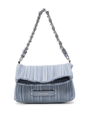 Karl Lagerfeld medium K/kushion logo-lettering pleated tote bag