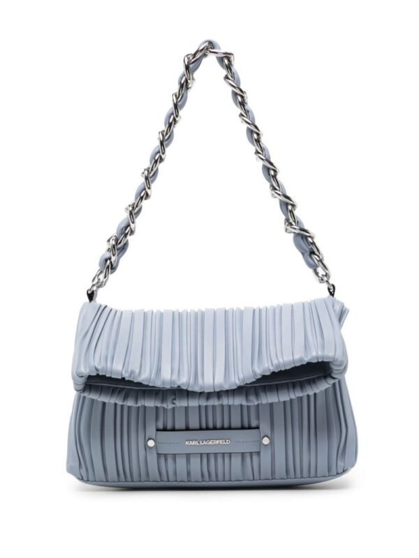 21588124_51675445_1000.jpg Karl Lagerfeld medium K/kushion logo-lettering pleated tote bag