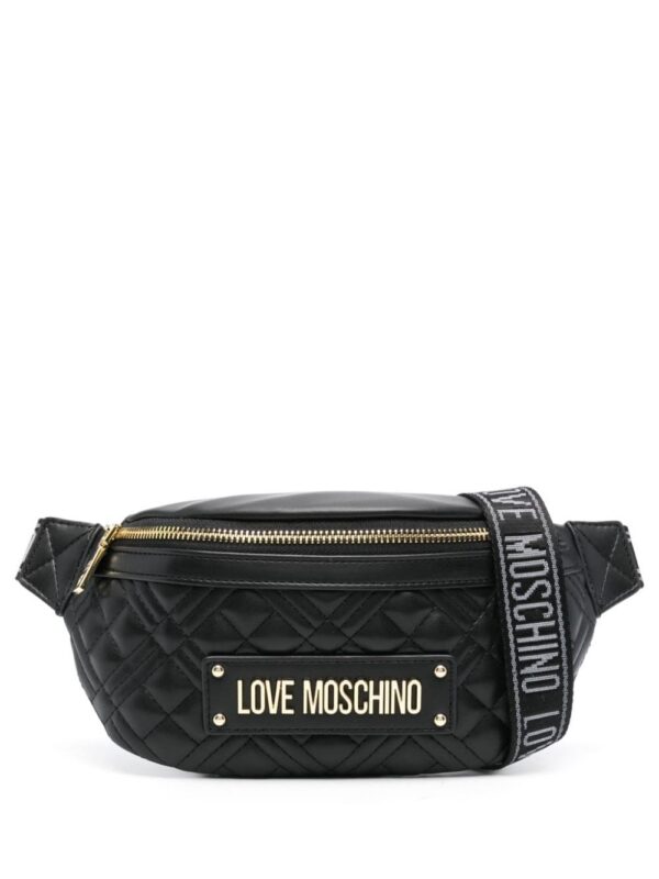 21773631_52264610_1000.jpg Love Moschino logo-plaque belt bag