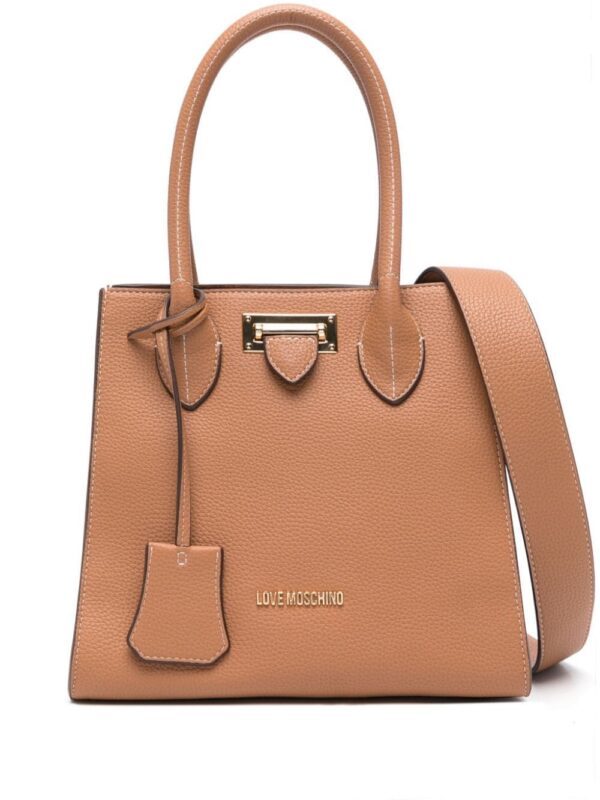 21773635_51660751_1000.jpg Love Moschino logo-plaque tote bag