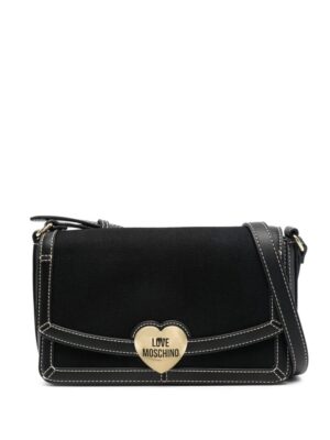 21773651_51666556_1000.jpg Love Moschino logo-patch shoulder bag