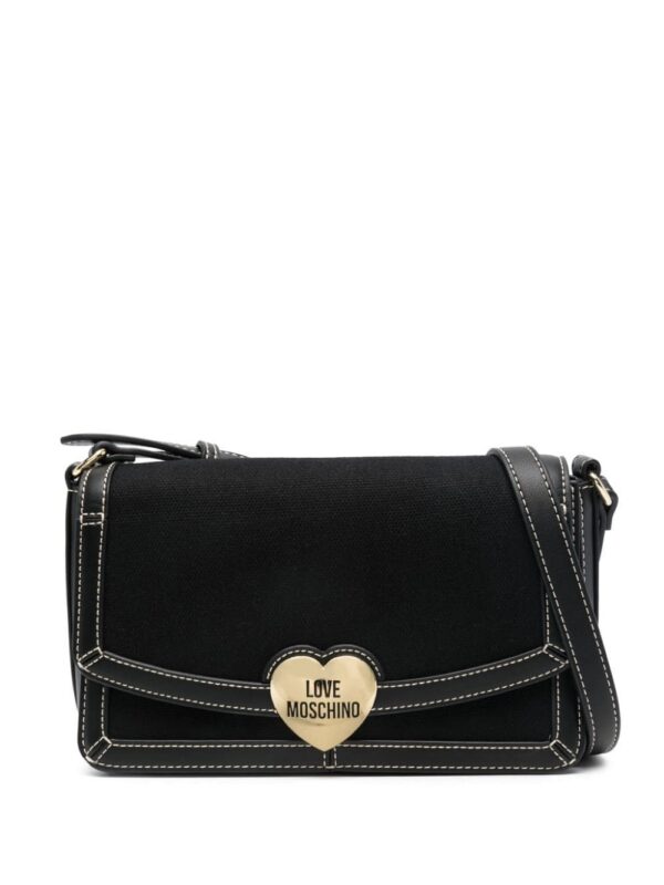21773651_51666556_1000.jpg Love Moschino logo-patch shoulder bag