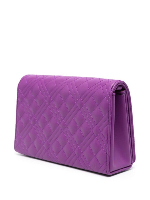 Love Moschino logo-lettering quilted crossbody bag