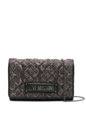 21773667_51658469_1000.jpg Love Moschino logo-lettering quilted lace bag