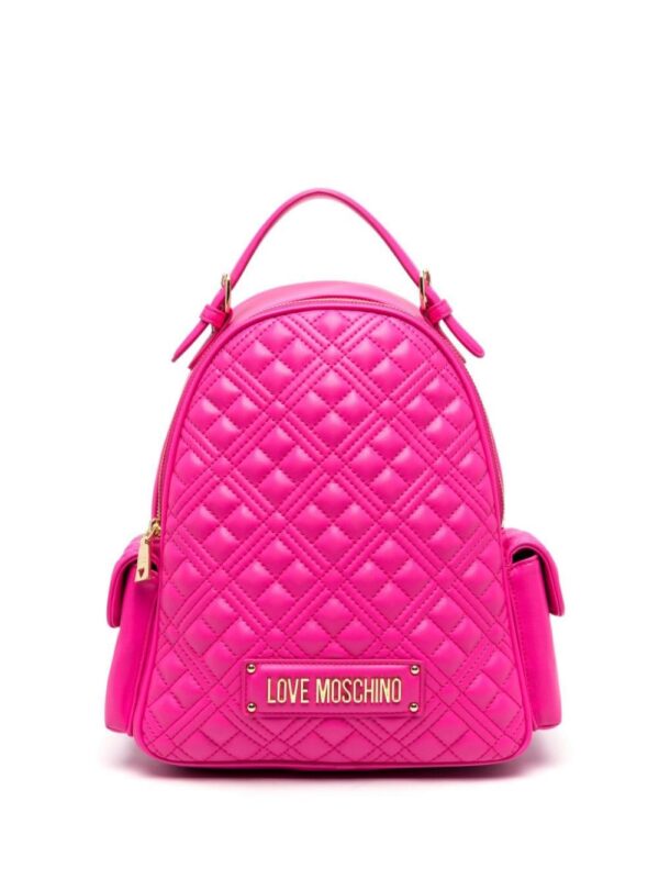 21773692_51658286_1000.jpg Love Moschino logo-lettering quilted backpack