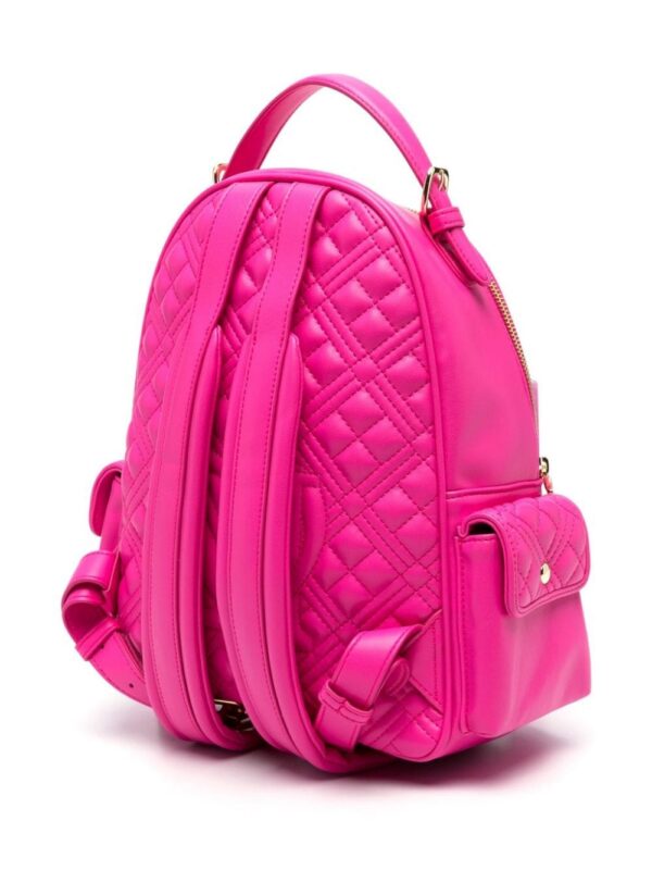 21773692_51658307_1000.jpg Love Moschino logo-lettering quilted backpack