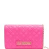 21776148_51657644_1000.jpg Love Moschino logo-lettering quilted crossbody bag