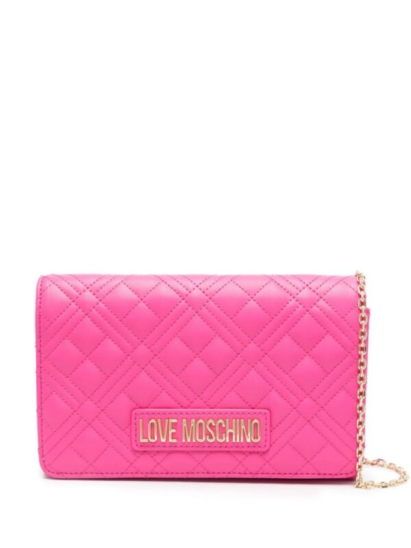 21776148_51657644_1000.jpg Love Moschino logo-lettering quilted crossbody bag