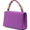 Love Moschino enamelled logo-lettering tote bag