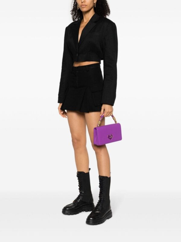 Love Moschino enamelled logo-lettering tote bag