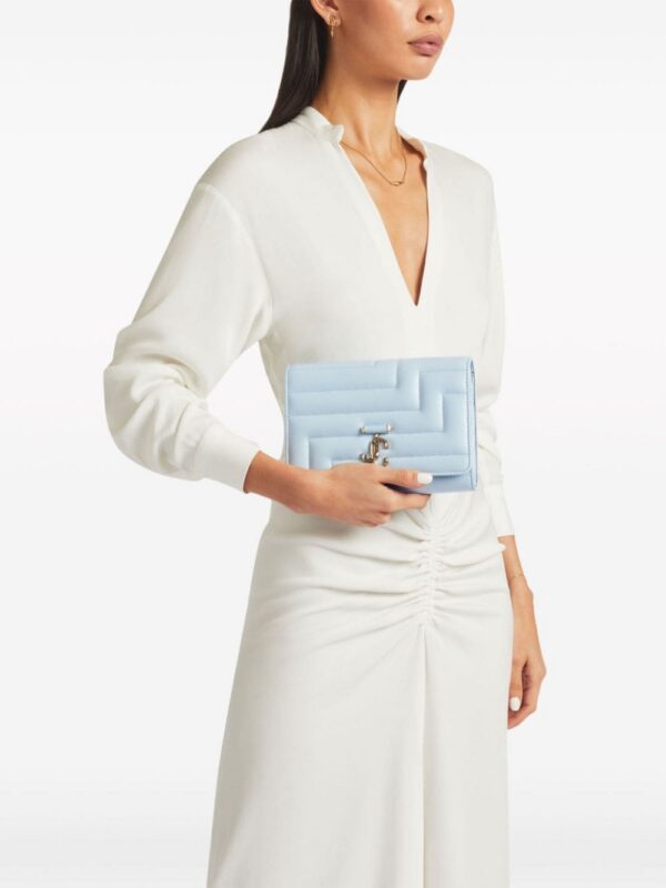 Jimmy Choo Avenue quilted leather clutch bag