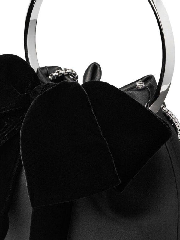 Jimmy Choo Bon Bon bow-detail satin bag