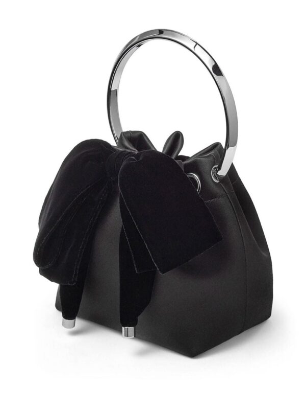 Jimmy Choo Bon Bon bow-detail satin bag