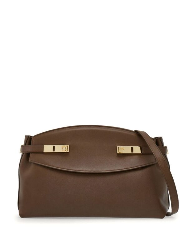 21832372_52080241_1000.jpg Ferragamo Gancini-plaque leather clutch bag
