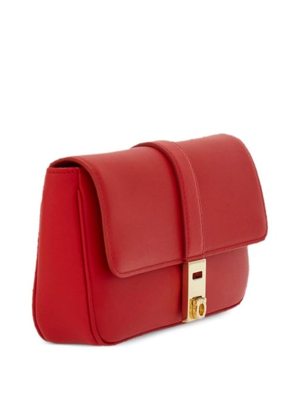 Ferragamo Gancini-detail leather crossbody bag