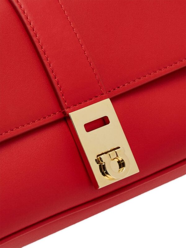 Ferragamo Gancini-detail leather crossbody bag
