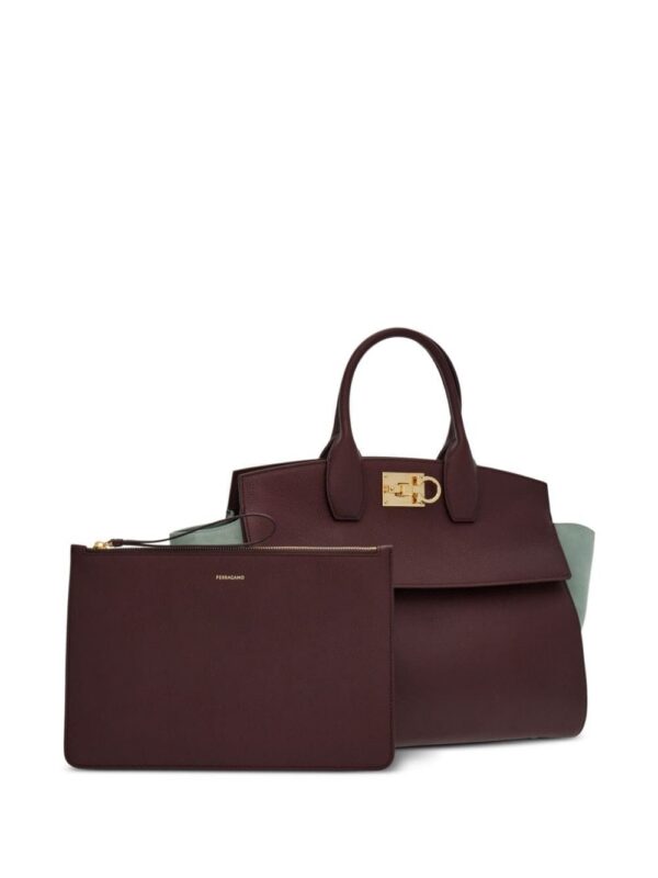 Ferragamo Studio two-tone leather tote bag