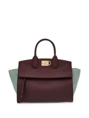 21834179_52054913_1000.jpg Ferragamo Studio two-tone leather tote bag