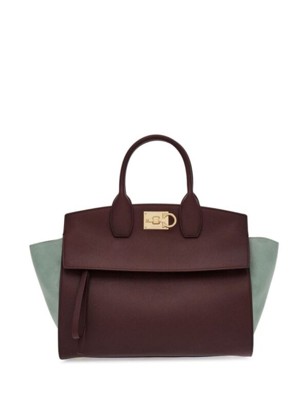 Ferragamo Studio two-tone leather tote bag